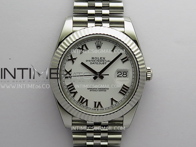 DateJust 41 126334 904L SS VF 1:1 Best Edition White Dial Roman Marker On Jubilee Bracelet DD3235