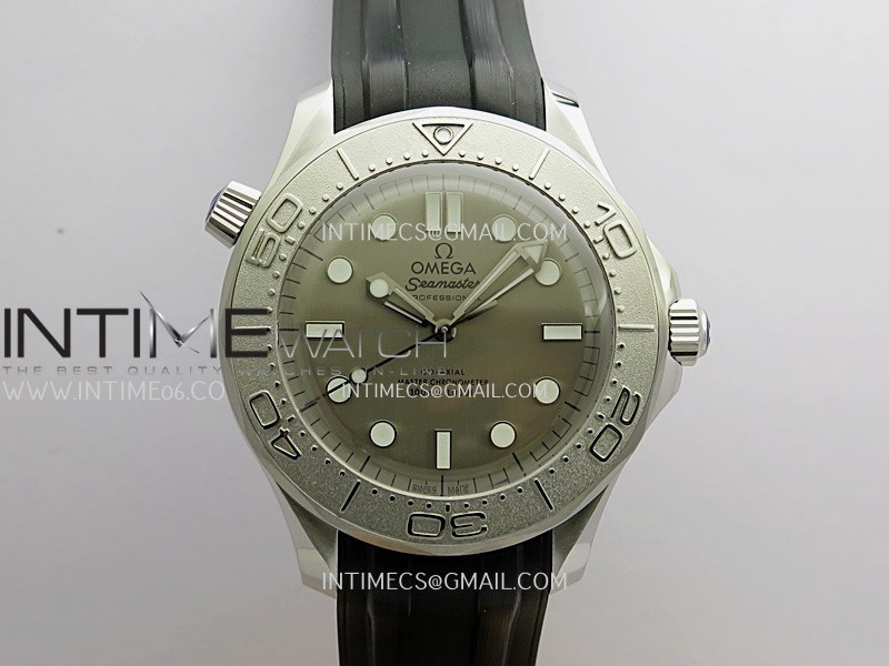 Seamaster 300M Diver 42mm SS ORF Best Edition Gray Dial On Black Rubber Strap Super Clone 8806