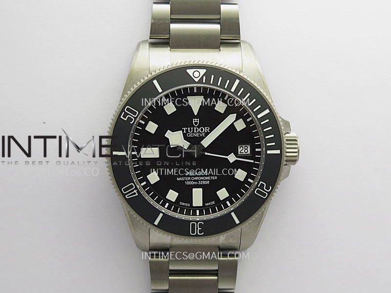 Pelagos M2543C1A 43mm Black Ceramic Ti V2 ZF 1:1 Best Edition Black Dial On Titanium Bracelet A2824