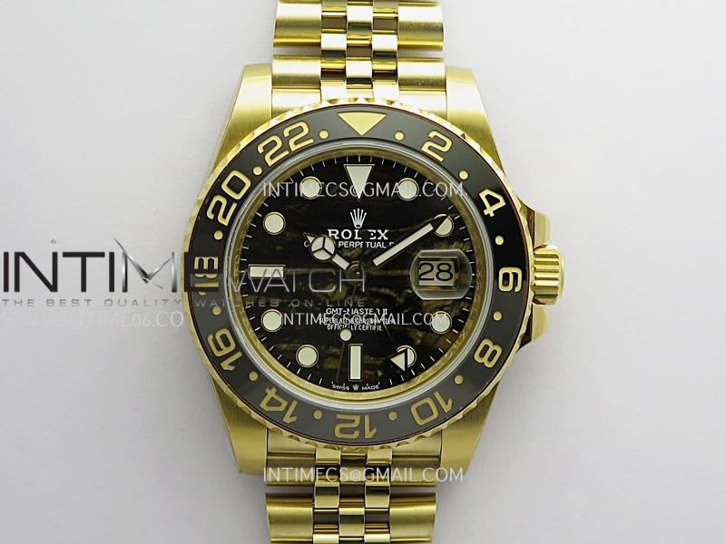 GMT-Master II 126718 GRNR YG BP 1:1 Best Edition Tiger Iron Dial On YG Bracelet