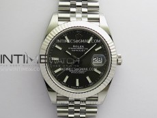 DateJust 126334 904L SS ERF 1:1 Best Edition Gray Dial Stick Marker On Jubilee Bracelet SH3235 (Free Sprung)