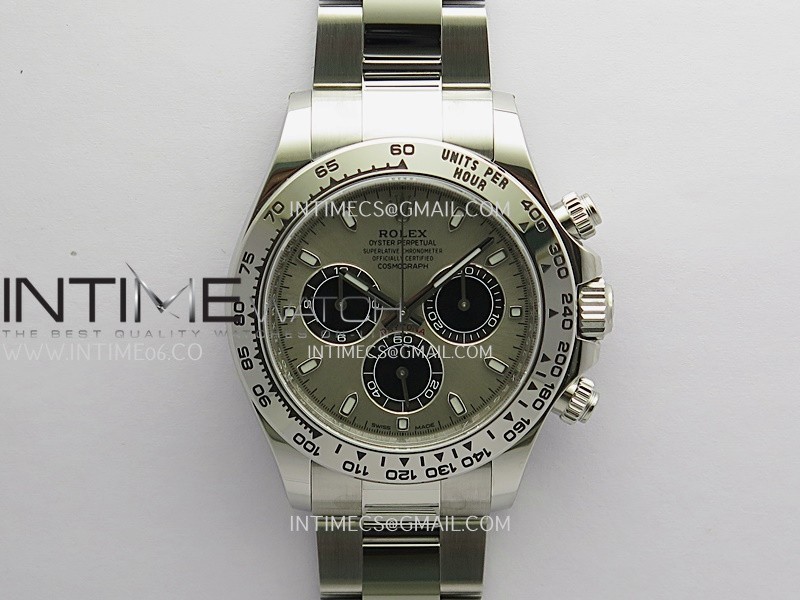 Daytona 116509 904L SS VF 1:1 Best Edition Silver Gray Dial Stick Marker On 904L SS Bracelet DD4130