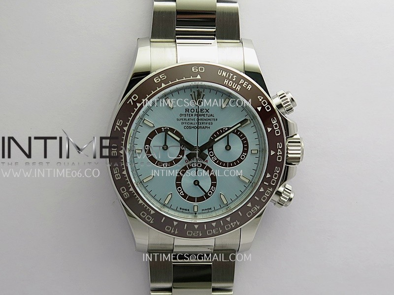 Daytona 126506 904L SS VF 1:1 Best Edition Ice Blue Dial Stick Markers On 904L SS Bracelet DD4131