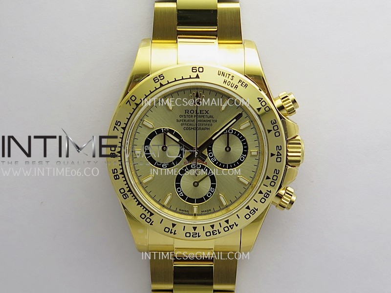 Daytona 126508 YG UFO 1:1 Best Edition YG Dial On Oyster Bracelet UF4131 (Free Sprung)