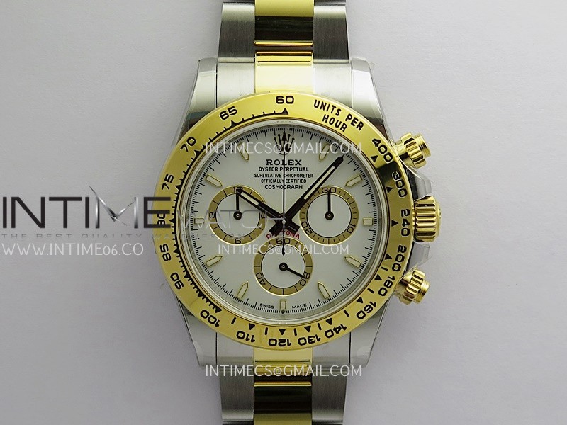 Daytona 126503 SS/YG UFO 1:1 Best Edition White Dial On Oyster Bracelet UF4131 (Free Sprung)