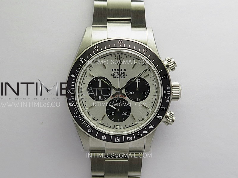 Daytona 116500 Blacken 904L SS PMSF 1:1 Best Edition Silver Dial Black Subdial On 904L SS Bracelet DD4130