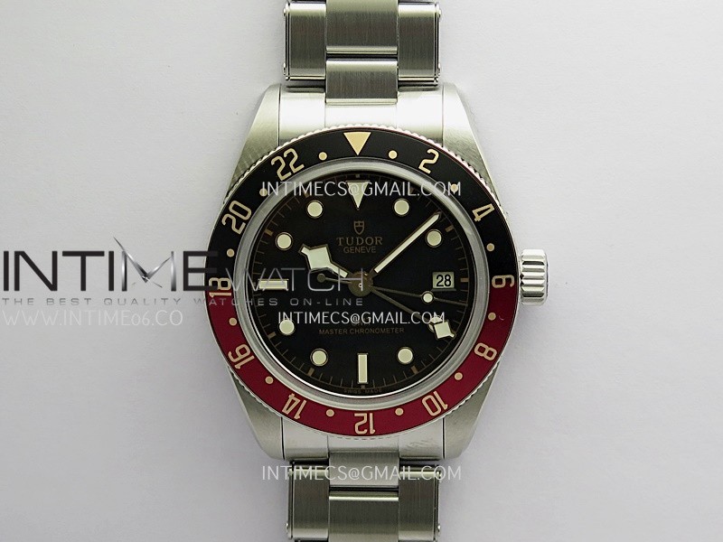 Black Bay 7939G1A0 Black/Red Bezel SS V2 ZF 1:1 Best Edition Black Dial On SS Bracelet A2836
