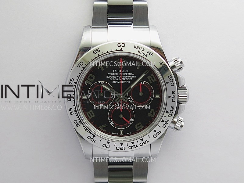 Daytona 116509 Gain Weight QF 1:1 Best Edition Black Dial Numeral Marker On SS Bracelet SH4130