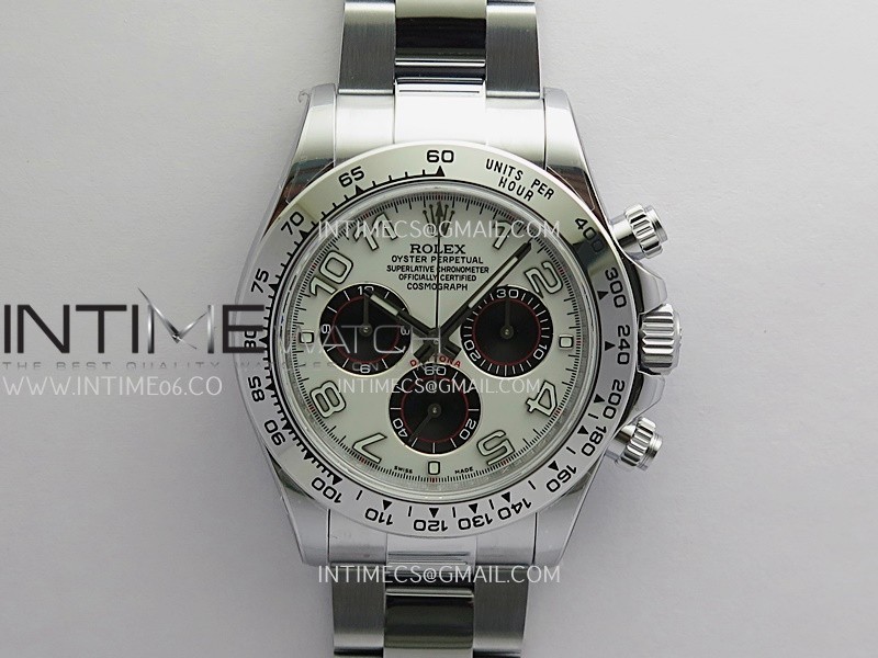 Daytona 116509 Gain Weight QF 1:1 Best Edition White Dial Numeral Marker On SS Bracelet SH4130