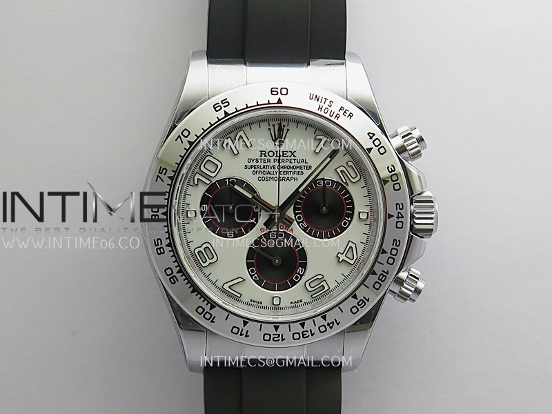 Daytona 116519 Gain Weight V11 QF 1:1 Best Edition White Dial Numeral Maker on Oysterflex Strap SH4130