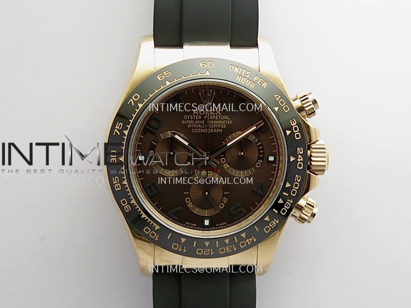 Daytona 116518 Gain Weight V11 QF 1:1 Best Edition Brown Dial Numeral Maker On Oysterflex Strap SH4130