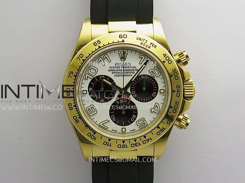 Daytona 116518 Gain Weight V11 QF 1:1 Best Edition White Dial Numeral Maker On Oysterflex Strap SH4130