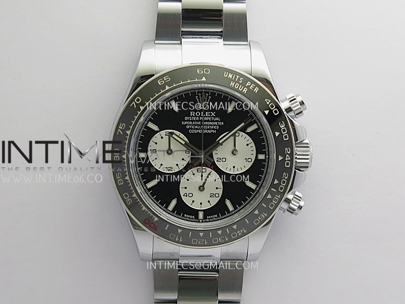 Daytona 126529 Le Mans Gain Weight QF 1:1 Black Dial On SS Bracelet SH4132 (Free Sprung)