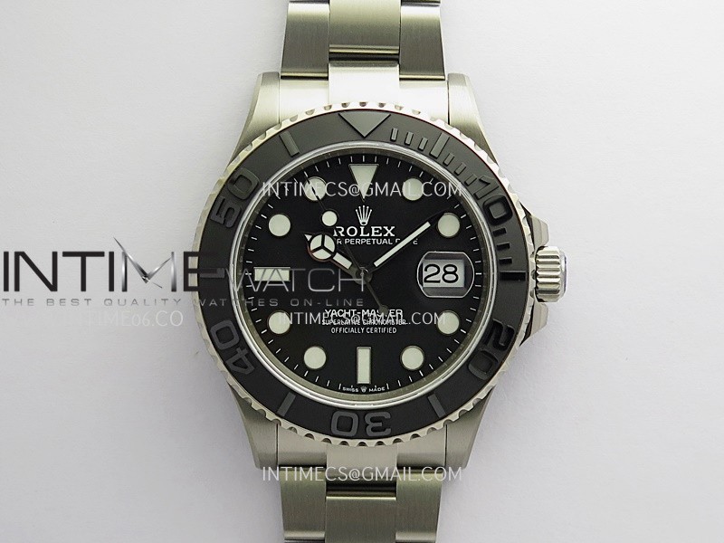 Yacht-Master 226627 Titanium 1:1 QF Black Dial On Titanium Bracelet SH3235 (Free Sprung)