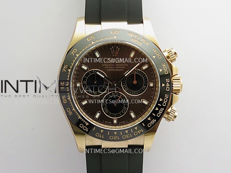 Daytona 116515 904L RG VF 1:1 Best Edition Brown Dial Stick Marker On Oysterflex Strap DD4130