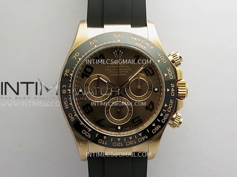 Daytona 116515 904L RG VF 1:1 Best Edition Brown Dial Numeral Marker On Oysterflex Strap DD4130