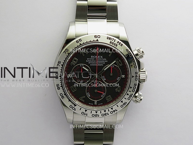 Daytona 116509 904L SS VF 1:1 Best Edition Black Dial Numeral Marker On 904L SS Bracelet DD4130