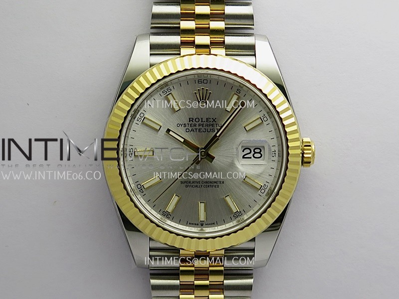 DateJust 41mm 126331 904 SS/YG VF 1:1 Silver Dial Stick Marker On Jubilee Bracelet DD3235