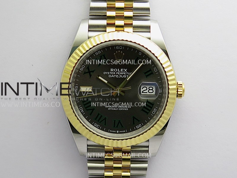 DateJust 41mm 126331 904 SS/YG VF 1:1 Gray Dial Roman Marker On Jubilee Bracelet DD3235