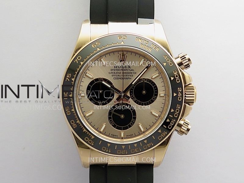 Daytona 126515 RG Gain Weight QF 1:1 RG Dial Black Subdial On Oysterflex Strap SH4131 (Free Sprung)