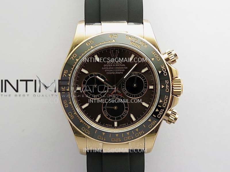 Daytona 126515 RG Gain Weight QF 1:1 Brown Dial Black Subdial On Oysterflex Strap SH4131 (Free Sprung)