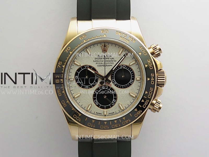 Daytona 126515 RG Gain Weight QF 1:1 Real Meteorite Dial On Oysterflex Strap SH4131 (Free Sprung)