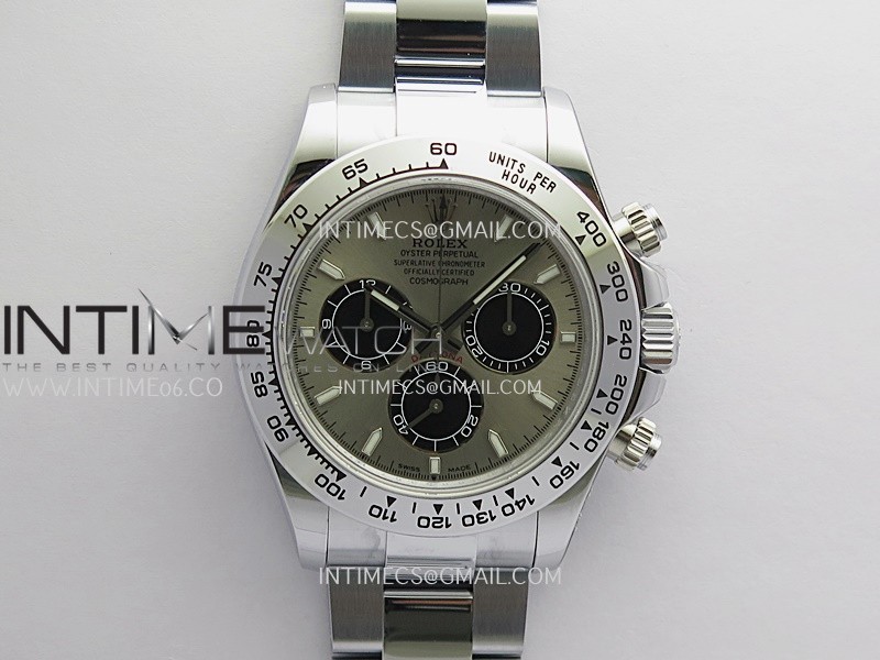 Daytona 126509 Gain Weight QF SS Silver Dial Black Subdial On Oyster Bracelet SH4131 (Free Sprung)