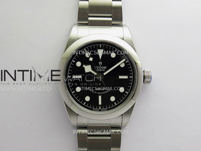Black Bay 79500 36mm SS KRF 1:1 Best Edition Black Dial On SS Bracelet A2824