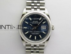 DateJust 126234 36mm 904L SS V2 VSF 1:1 Best Edition Blue Dial Stick Marker On Jubilee Bracelet DD3235