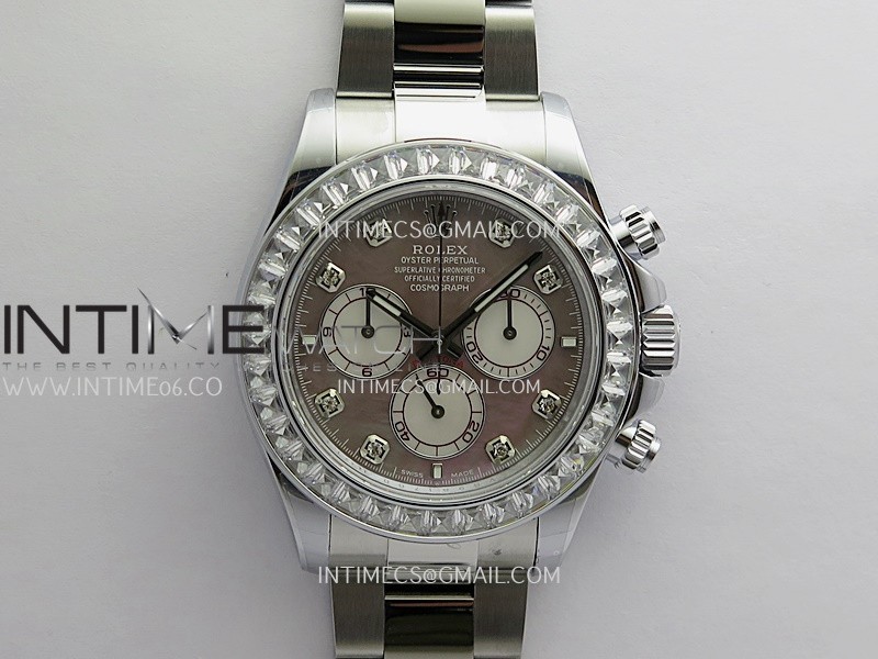 Daytona 126579 Gain Weight QF Gray MOP Dial Diamond Marker On Oyster Bracelet SH4131 (Free Sprung)