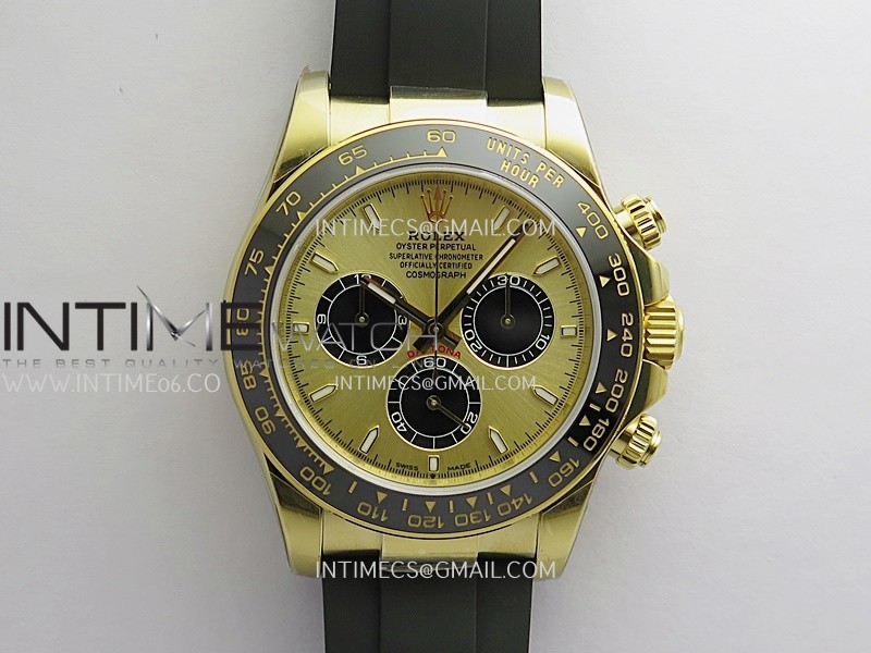 Daytona 126518 Gain Weight YG ZF 1:1 Best Edition YG Dial Black Subdial On Oysterflex Strap SH4131