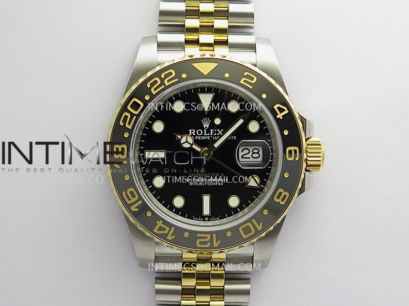 GMT-Master II 126713 GRNR Gain Weight QF 1:1 On Black Dial SS/YG Bracelet Super Clone SH3285 CHS (Free Sprung)