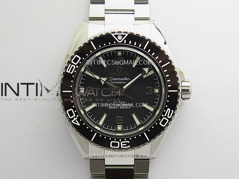Seamaster 2025 New Model 217.32.42.21.01 Black Ceramic Bezel VS+F Black Dial On SS Bracelet A8912