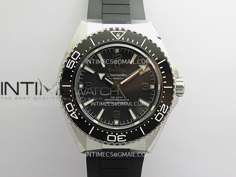 Seamaster 2025 New Model 217.32.42.21.01 Black Ceramic Bezel VS+F Black Dial On Black Rubber Strap A8912