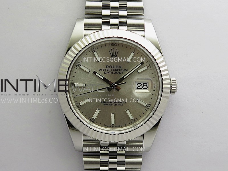 DateJust 41 126334 904L SS V2 VSF 1:1 Best Edition Silver Dial Stick Marker On Jubilee Bracelet DD3235