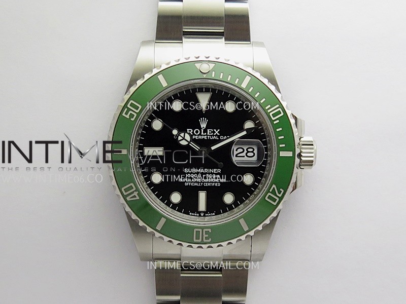 Submariner 41mm 126610 LV MK2 Kermit 904L SS V2 Rich 1:1 Best Edition Black Dial On 904L SS Bracelet JH3235