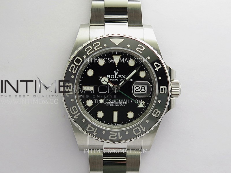 GMT-Master II 126710 GRNR Black/Gray V3 904L SS VSF 1:1 Best Edition Black Dial On Oyster Bracelet DD3285 CHS