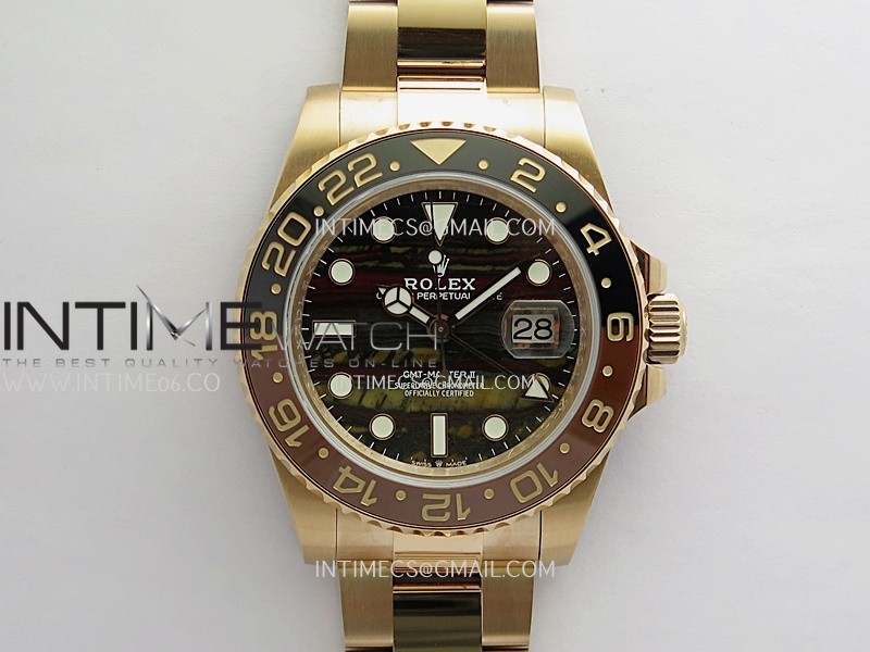 GMT-Master II 126715 CHNR Gain Weight QF 1:1 Best Edition Tiger Iron Dial On Oyster Bracelet SuperClone SH3285 CHS (Free Sprung)