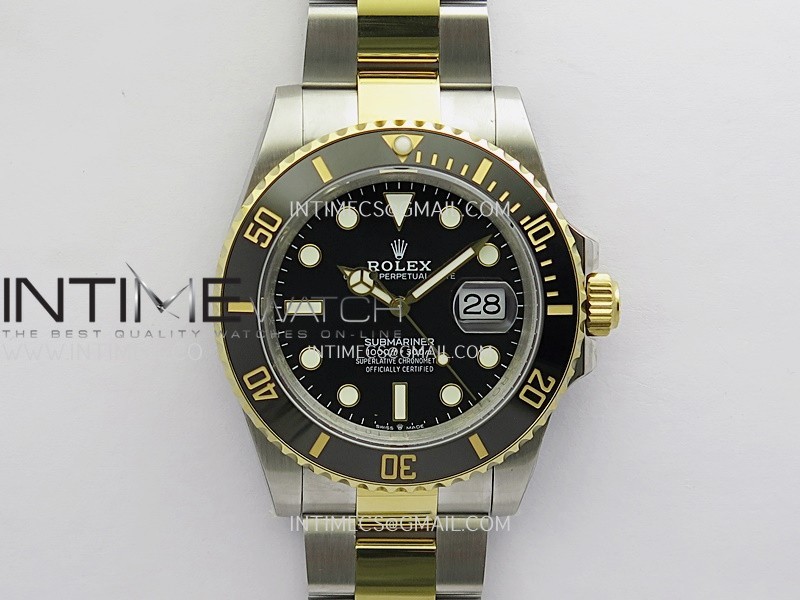 Submariner 126613 LN 904L SS/YG QF 1:1 Best Edition Black Dial On 904L SS/YG Bracelet SH3235 (Free Sprung)