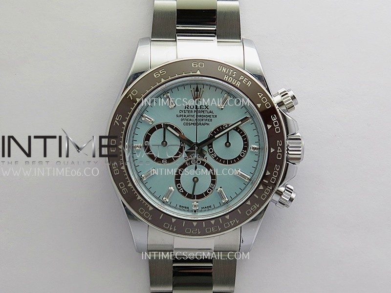 Daytona 126506 Gain Weight V13 QF 1:1 Best Edition Ice Blue Dial T Diamond Marker On SS Bracelet JH4131 (Free Sprung)