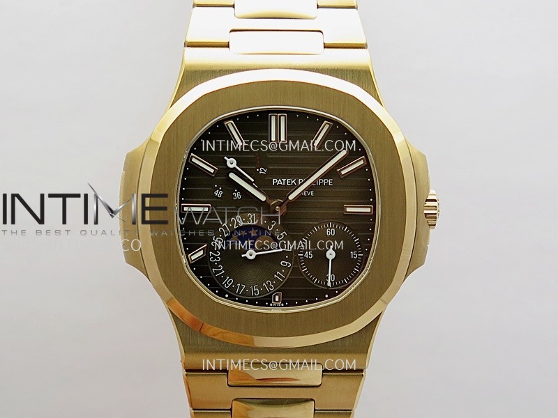 Nautilus 5712-1A 001 RG WSF 1:1 Best Edition Brown Dial On RG Bracelet Super Clone JH240 (Free tool)