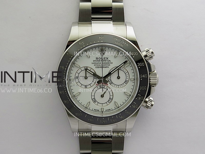 Daytona 126502 904L SS QF 1:1 Best Edition White Dial On 904L SS Bracelet SH4131 (Free Sprung)