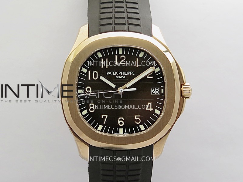 Aquanaut 5167R Gain Weight RG WSF 1:1 Best Edition Brown Dial On Brown Rubber Strap Super Clone DD330