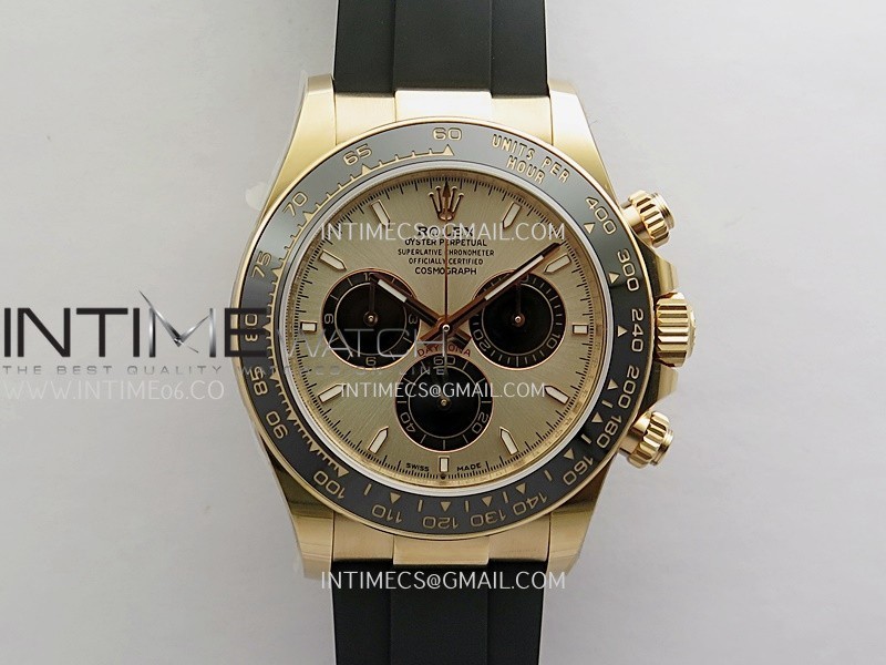 Daytona 126515 RG Gain Weight 3WF RG Dial Stick Marker On Oysterflex Strap SH4131 (Free Sprung)