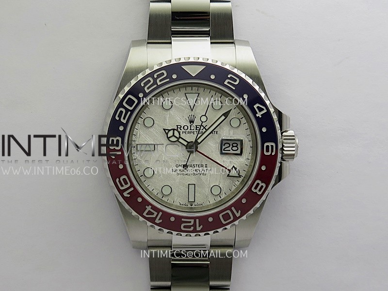GMT-Master II 126719 BLRO Gain Weight 3WF 1:1 Best Edition Real Meteorite Dial On Oyster Bracelet Super Clone SH3285 CHS
