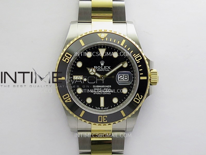Submariner 126613 LN 904L SS/YG Gain Weight 3WF 1:1 Best Edition Black Dial On 904L SS/YG Bracelet SH3235