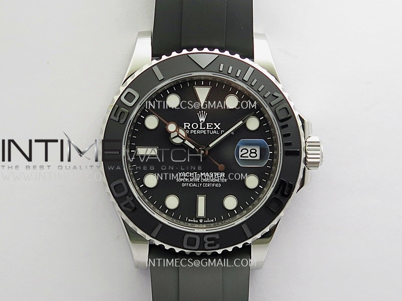 Yacht-Master 226659 Gain Weight 3WF 1:1 Best Edition Black Dial On Oysterflex Strap SH3235