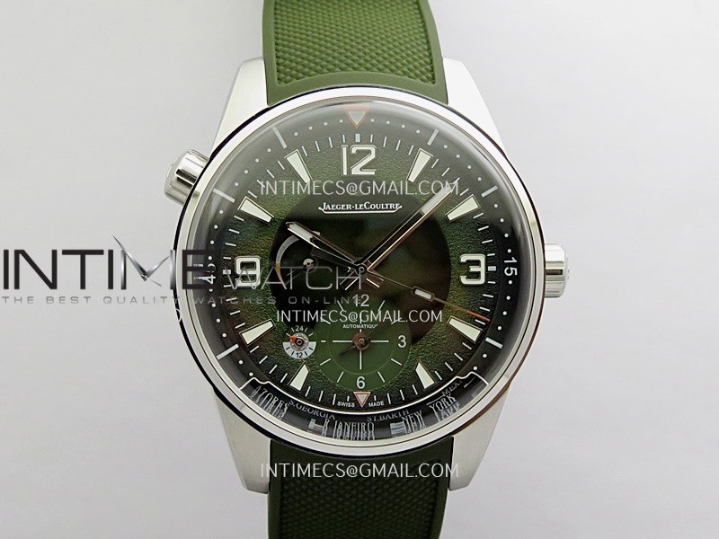Polaris Geographic SS VRS Best Edition Green Textured Dial On Green Rubber Strap A939