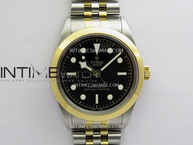 Black Bay 41mm SS/YG HTF 1:1 Best Edition Black Dial On SS/YG Jubilee Bracelet Asian 5601