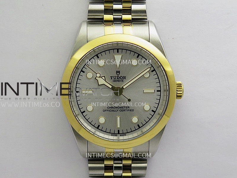 Black Bay 41mm SS/YG HTF 1:1 Best Edition Silver Dial On SS/YG Jubilee Bracelet Asian 5601